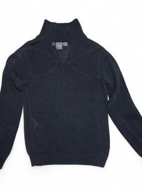 Armani Exchange Men's Black and Navy Jumper